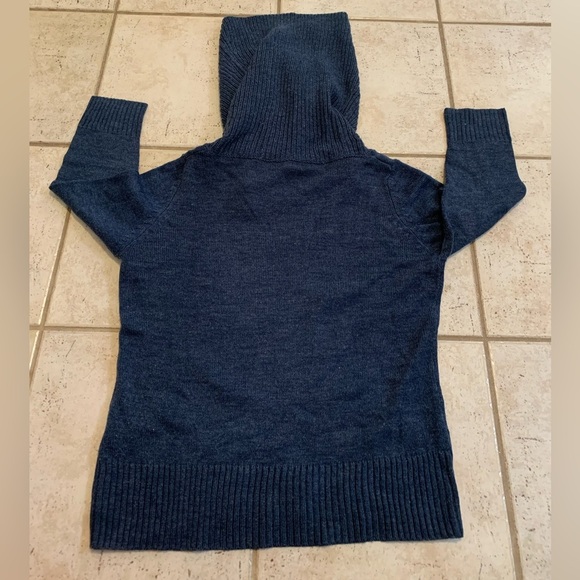 Joe Fresh Cowl Neck Sweater Navy Blue Size L - Picture 4 of 5